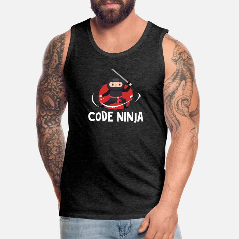 Code Ninja Programmierung Männer Premium Bio Tank Top