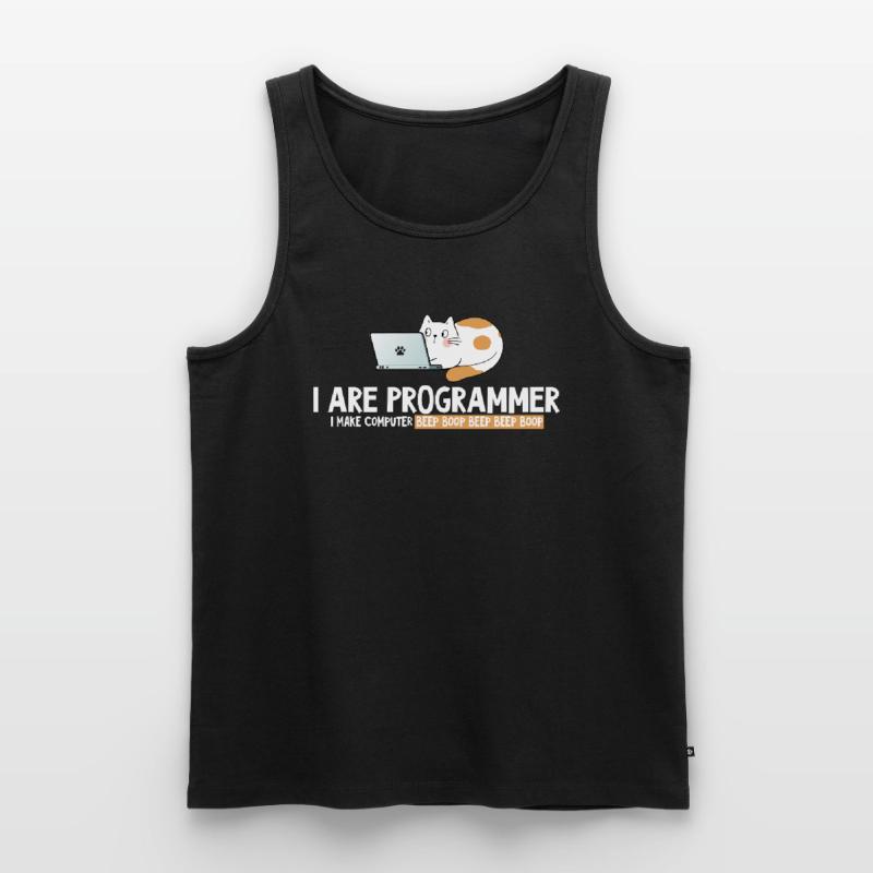 Ich programmierer Katzenprogrammierer Männer Premium Bio Tank Top