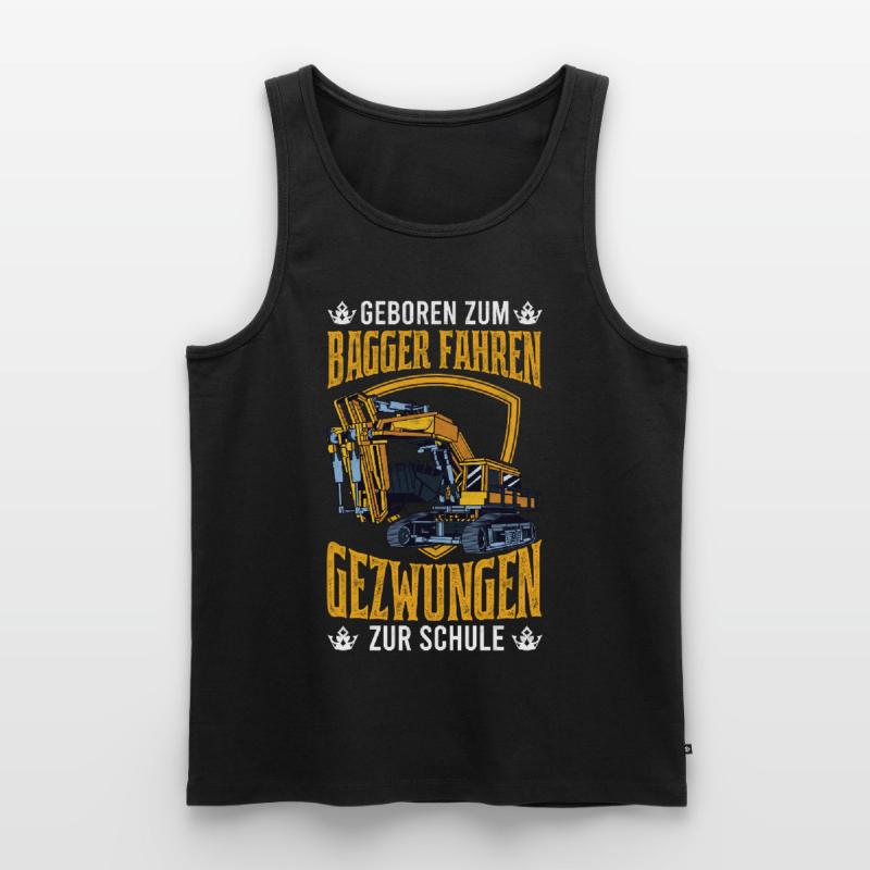 Baggerführer Bagger Spruch Baggerfahrer Geschenk Männer Premium Bio Tank Top