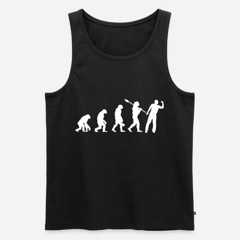 Fléchettes Evolution Fléchettes Fléchettes - Débardeur bio Premium Homme - noir