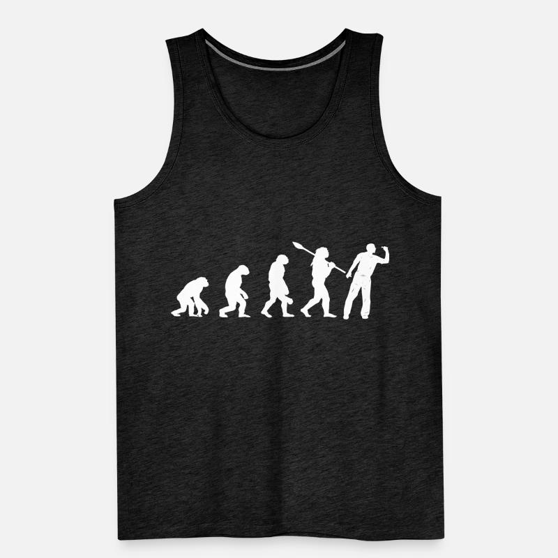 Dart Evolution Dartspieler Dartscheibe Darts Männer Premium Bio Tank Top