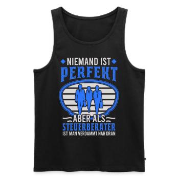 Steuerberater Finanzen Steuern Buchhaltung - Männer Premium Bio Tank Top - Schwarz - Vorne - Michal (187cm)