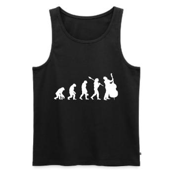 Kontrabass Streichinstrument Orchester Konzert - Männer Premium Bio Tank Top - Schwarz - Vorne - Michal (187cm)