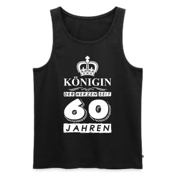 60 Geburtstag Königin der Herzen 1961 - Männer Premium Bio Tank Top - Schwarz - Vorne - Michal (187cm)