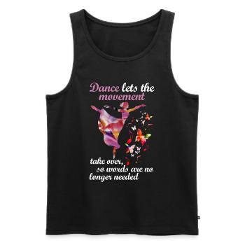 Ballet danse danse ballerine danseuse - Débardeur bio Premium Homme - noir - Devant - Michal (187cm)