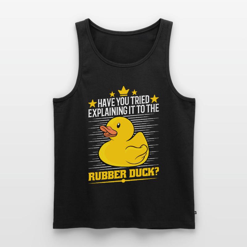 Développeur Programmeur Programmation Duck Débardeur bio Premium Homme