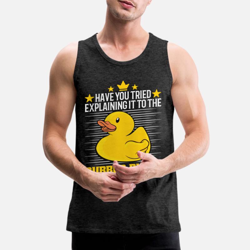 Developer Programmer Programming Duck Männer Premium Bio Tank Top