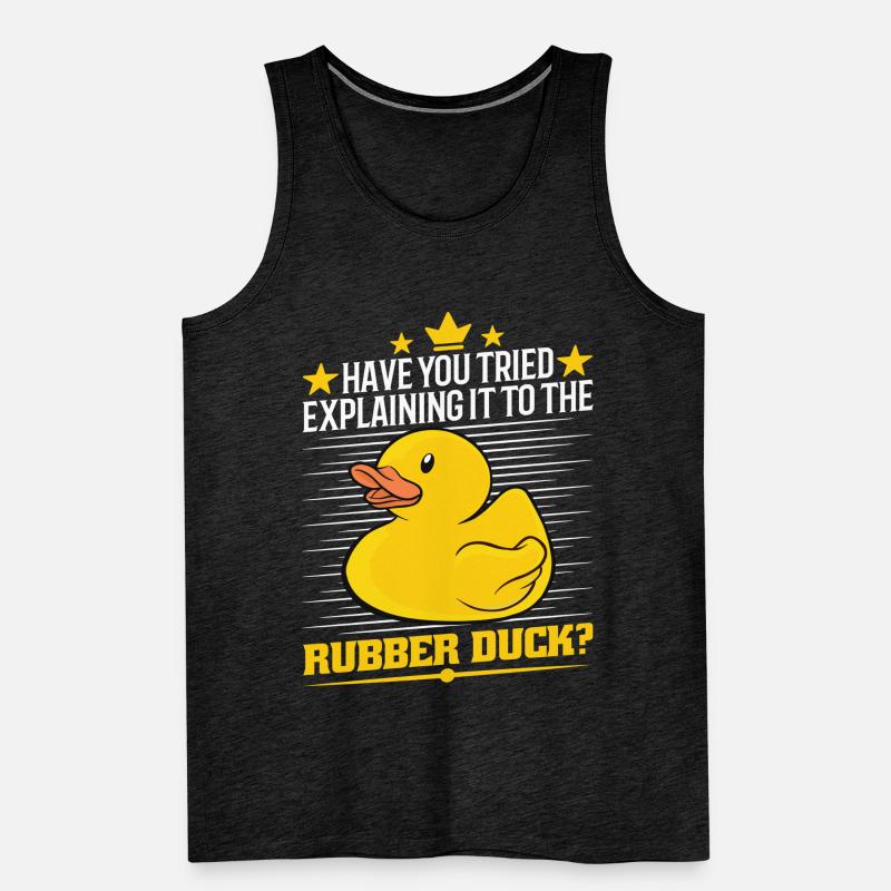Developer Programmer Programming Duck Männer Premium Bio Tank Top