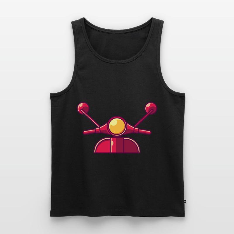 ROLLER RETRO Roller Geschenk Moped Rollerfahrer Männer Premium Bio Tank Top