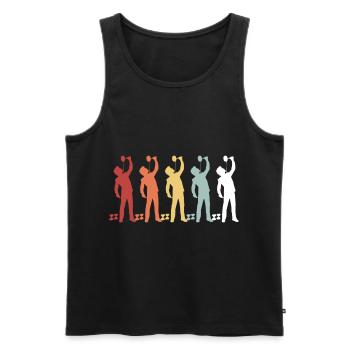 Diabolo juggling school sports juggler hobby - Men's Premium Organic Tank Top - black - Front - Michal (187cm)