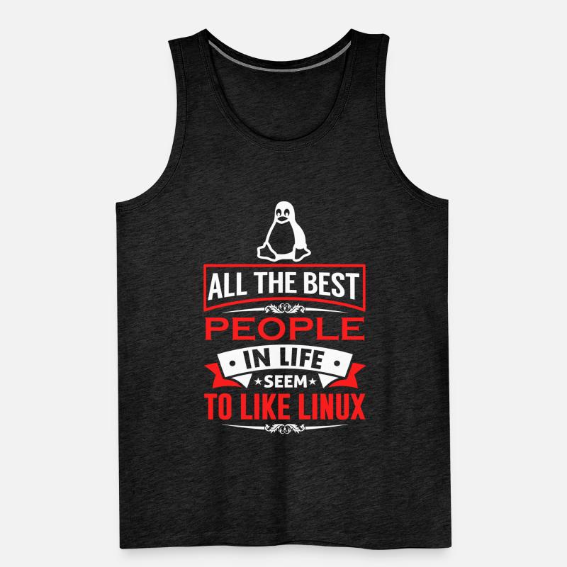 Linux Coding Nerd Sysadmin Geek Administrator Männer Premium Bio Tank Top
