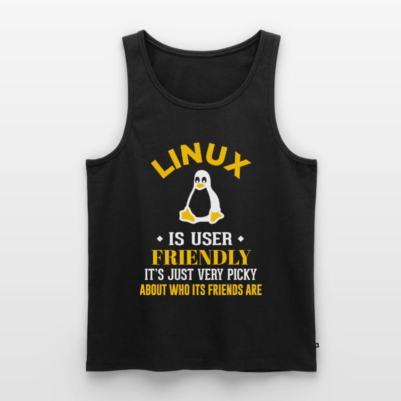 Linux Geek Coding Programmierer Nerd Männer Premium Bio Tank Top