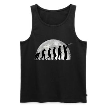 Posaunist Evolution Mond Posaune Posaunenspieler - Männer Premium Bio Tank Top - Schwarz - Vorne - Michal (187cm)