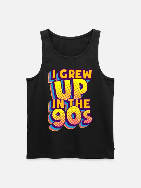 90s theme party 90s outfit 90s retro 90s - Men's Premium Organic Tank Top - black