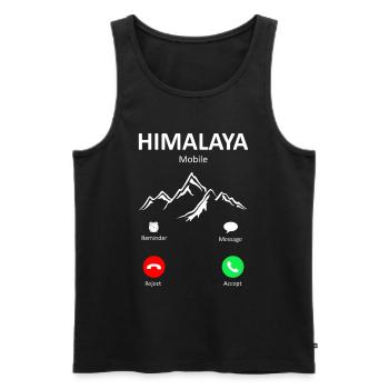Himalayas Calls Mountains Asia Tibet Mountains - Men's Premium Organic Tank Top - black - Front - AI Model Male 178 light (178cm)