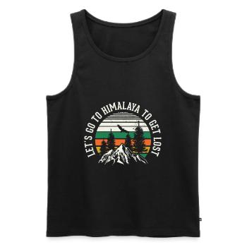 Himalayas Asia Everest Nepal - Men's Premium Organic Tank Top - black - Front - AI Model Male 178 light (178cm)