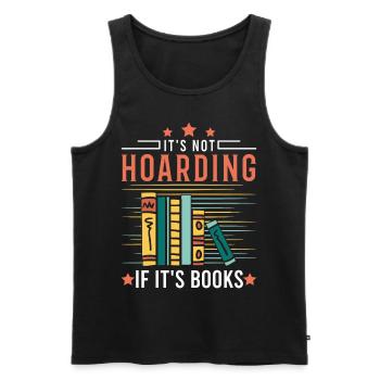 Lire les livres Bouquin Books Leeratte - Débardeur bio Premium Homme - noir - Devant - Michal (187cm)
