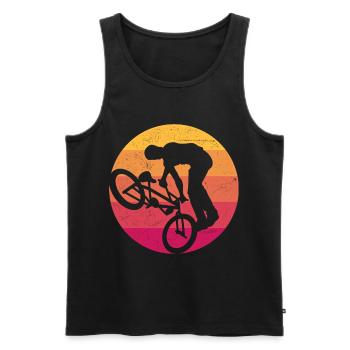 BMX TAILWHIP BMX Fahrer BMX Bike BMX Fahrrad - Männer Premium Bio Tank Top - Schwarz - Vorne - AI Model Male 178 light (178cm)