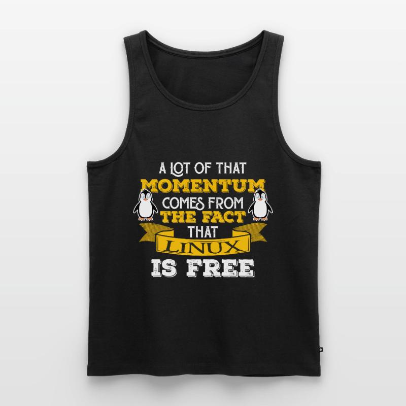 Linux Nerd Computer IT Geek Männer Premium Bio Tank Top