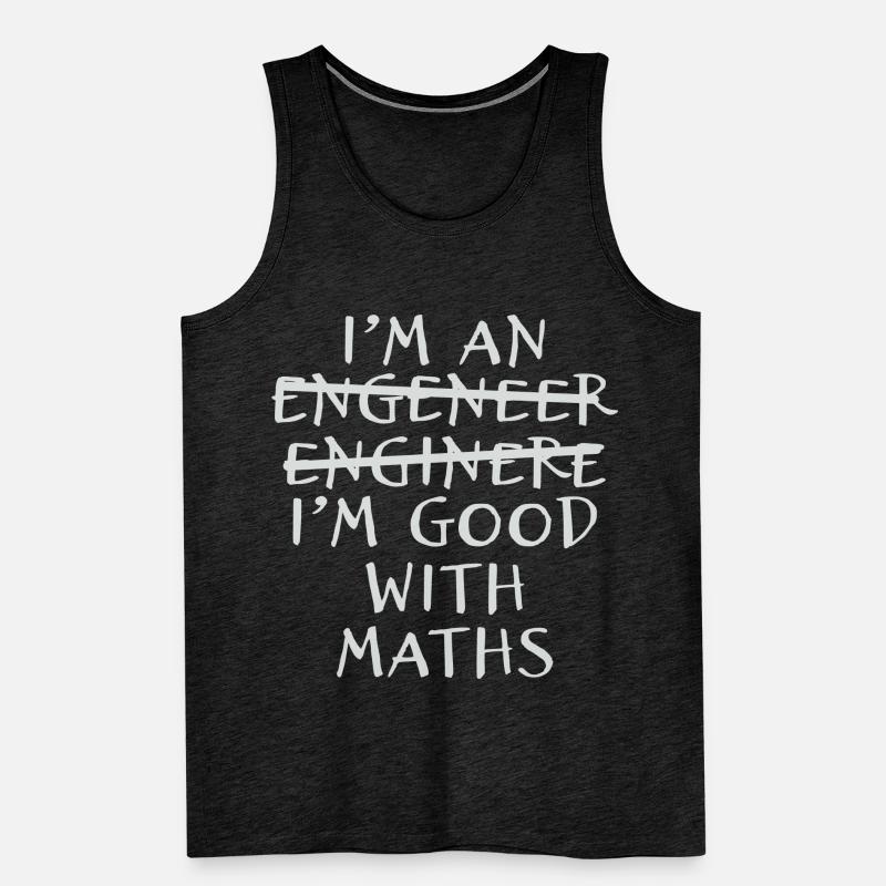 Engineer Math I Am Engineering Study Men's Premium Organic Tank Top