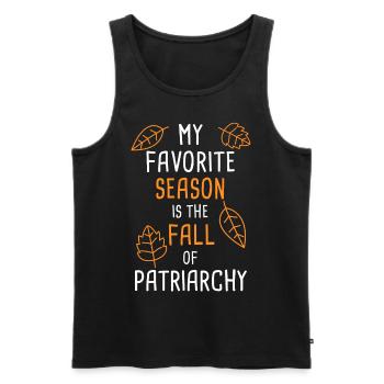 My Favorite Season Is The Fall Of Patriarchy - Débardeur bio Premium Homme - noir - Devant - AI Model Male 178 light (178cm)