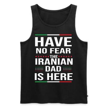 Iraner Vater Iran Perserreich - Männer Premium Bio Tank Top - Schwarz - Vorne - Michal (187cm)