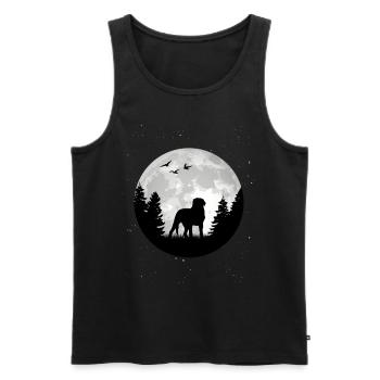 Appenzeller Sennenhund Moon Forest Swiss Dog - Men's Premium Organic Tank Top - black - Front - Michal (187cm)