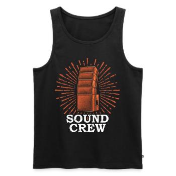 SOUND CREW Tontechniker Veranstaltungstechniker - Männer Premium Bio Tank Top - Schwarz - Vorne - AI Model Male 178 light (178cm)