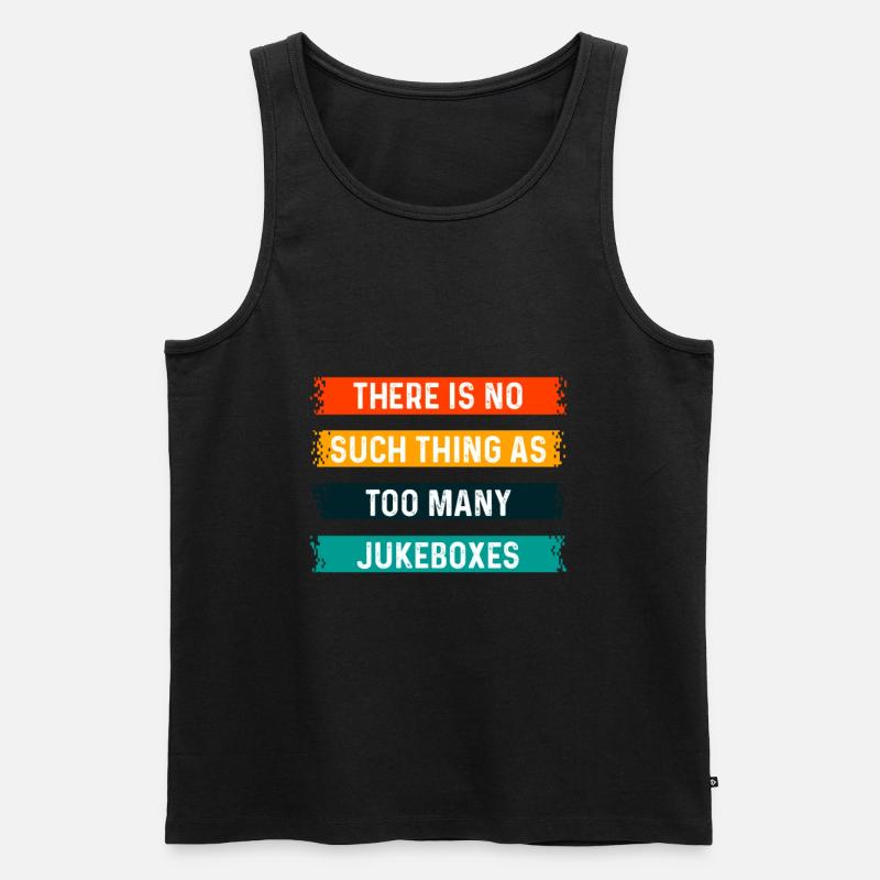 Jukebox die Musikbox - Männer Premium Bio Tank Top - Schwarz