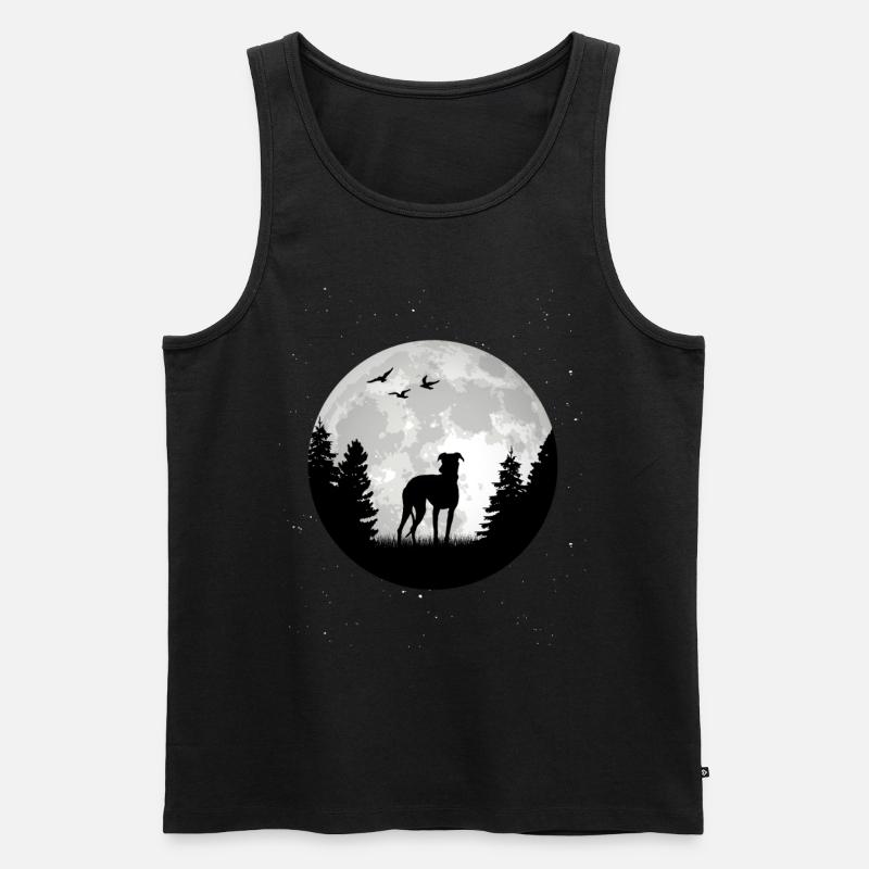 Galgo Español Spanischer Windhund - Männer Premium Bio Tank Top - Schwarz