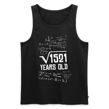 1521Jahre Alt Wurzel 39. Geburtstag Mathemathiker - Männer Premium Bio Tank Top - Schwarz - Vorne - Michal (187cm)