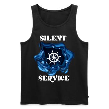 Unterwasser U-Boot Meeresboden Meer Meerestiere - Männer Premium Bio Tank Top - Schwarz - Vorne - AI Model Male 178 light (178cm)