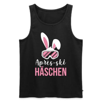 Après-Ski Häschen Ski Alpen Winterurlaub - Männer Premium Bio Tank Top - Schwarz - Vorne - Michal (187cm)