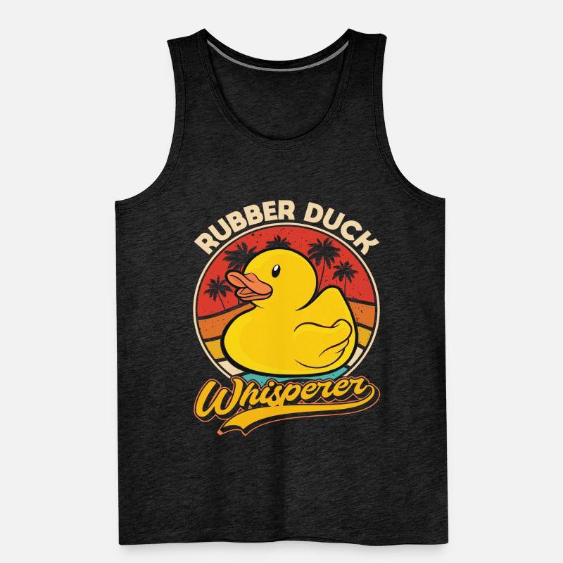 Rubber Duck Whisperer Men's Premium Organic Tank Top