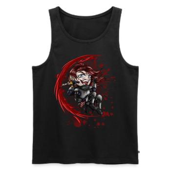 Little Killer - Men's Premium Organic Tank Top - black - Front - Michal (187cm)