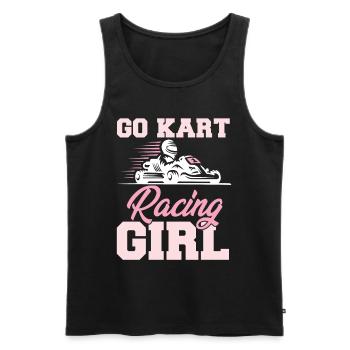 Go Kart Racing Coureurs Gokart - Débardeur bio Premium Homme - noir - Devant - AI Model Male 178 light (178cm)