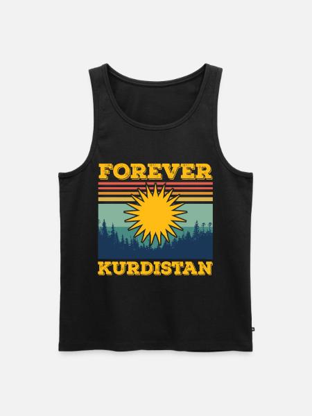 Kurdistan for evigt kurd det kurdiske sprog - Herre Premium økologisk tanktop - sort