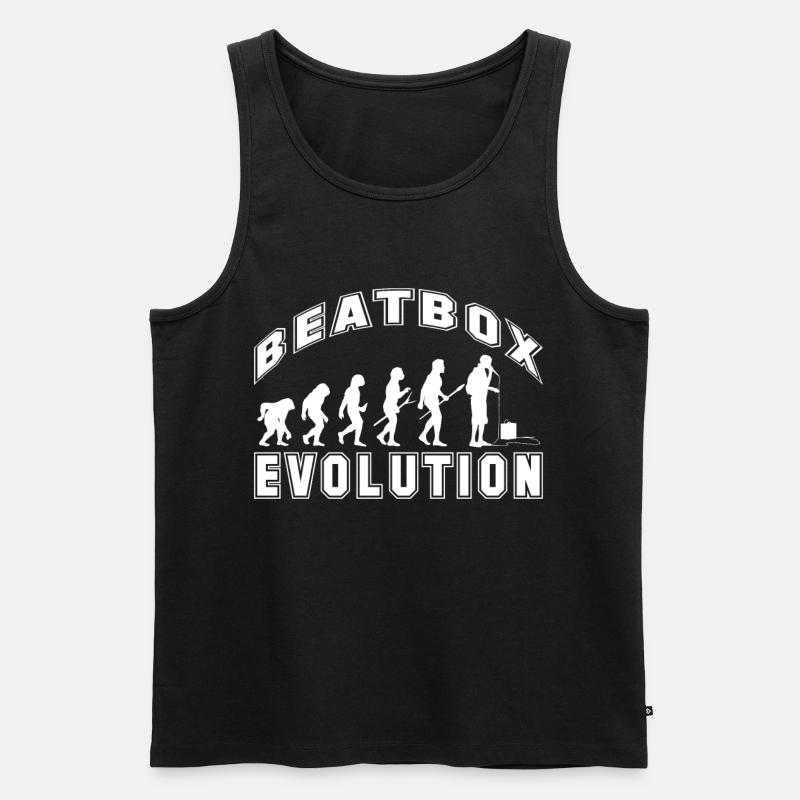 Beatbox Evolution Beat Beatboxer - Débardeur bio Premium Homme - noir