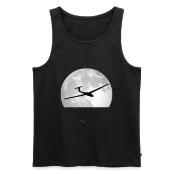 Planeur Lune Planeurs Planeurs - Débardeur bio Premium Homme - noir - Devant - AI Model Male 178 light (178cm)