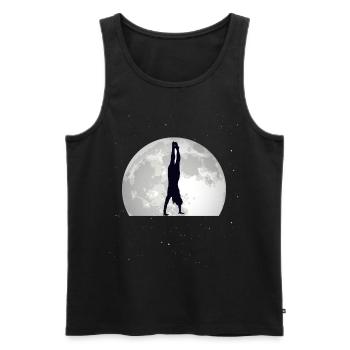 Gymnastique de gymnastique Mond handstand Gymnastique - Débardeur bio Premium Homme - noir - Devant - Michal (187cm)