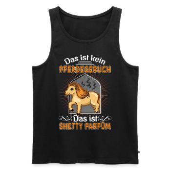 Shetty Parfüm Shetlandpony Shetland-Pony - Männer Premium Bio Tank Top - Schwarz - Vorne - Michal (187cm)