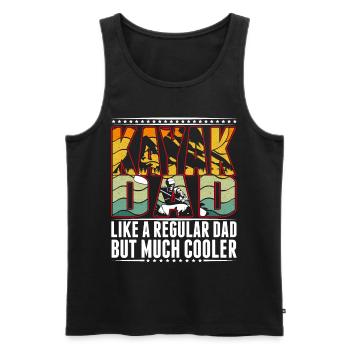 Kayak Dad Kayaker Father Paddle Sport Kayak - Men's Premium Organic Tank Top - black - Front - Michal (187cm)
