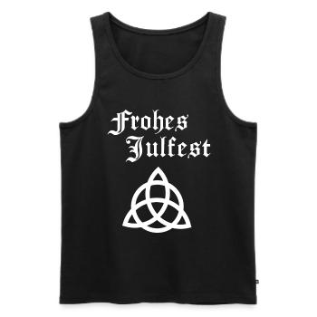 Germanen Heide Heiden Frohes Julfest Wikinger - Männer Premium Bio Tank Top - Schwarz - Vorne - AI Model Male 178 light (178cm)