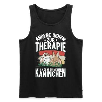 Fliesenleger Therapie Mosaikleger Plattenleger - Männer Premium Bio Tank Top - Schwarz - Vorne - Michal (187cm)