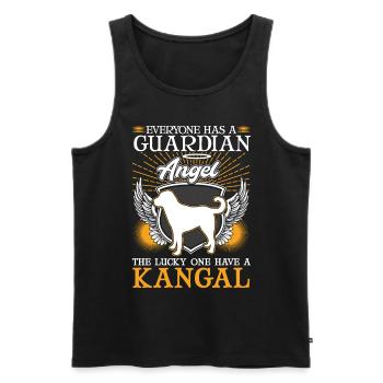 Kangal Schutzengel Anatolischer Hirtenhund - Männer Premium Bio Tank Top - Schwarz - Vorne - AI Model Male 178 light (178cm)