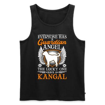 Kangal Guardian Angel Chien de berger anatolien - Débardeur bio Premium Homme - noir - Devant - Michal (187cm)