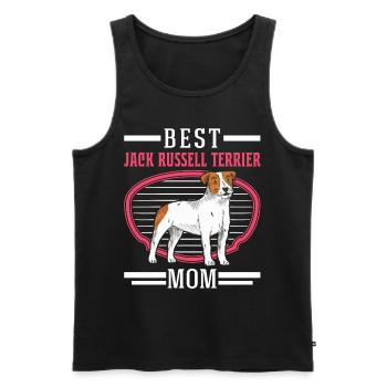 Meilleure maman Jack Russell Terrier - Débardeur bio Premium Homme - noir - Devant - Michal (187cm)