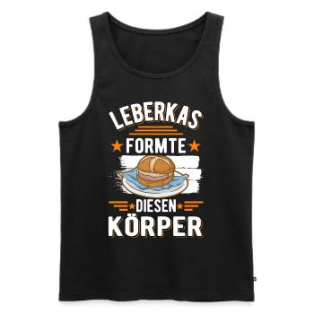 Leberkas formte diesen Körper Leberkäse - Männer Premium Bio Tank Top - Schwarz - Vorne - Michal (187cm)