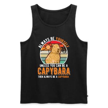 Soyez toujours vous-même Sauf si vous pouvez être un Capybara - Débardeur bio Premium Homme - noir - Devant - Michal (187cm)