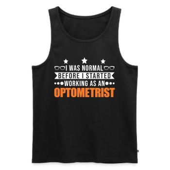Optiker Optometrist Augenoptiker - Männer Premium Bio Tank Top - Schwarz - Vorne - AI Model Male 178 light (178cm)